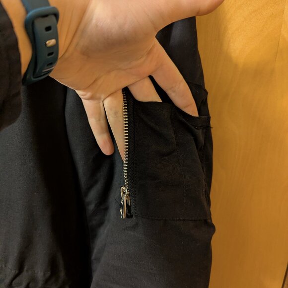 Divided (H&M) Long Warm Winter Coat with Faux Fur Hood, Size 36 - Picture 5 of 15